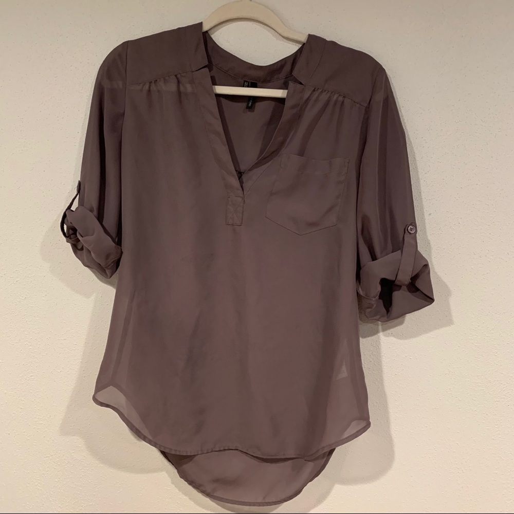 Maurice’s Purple Office Blouse
